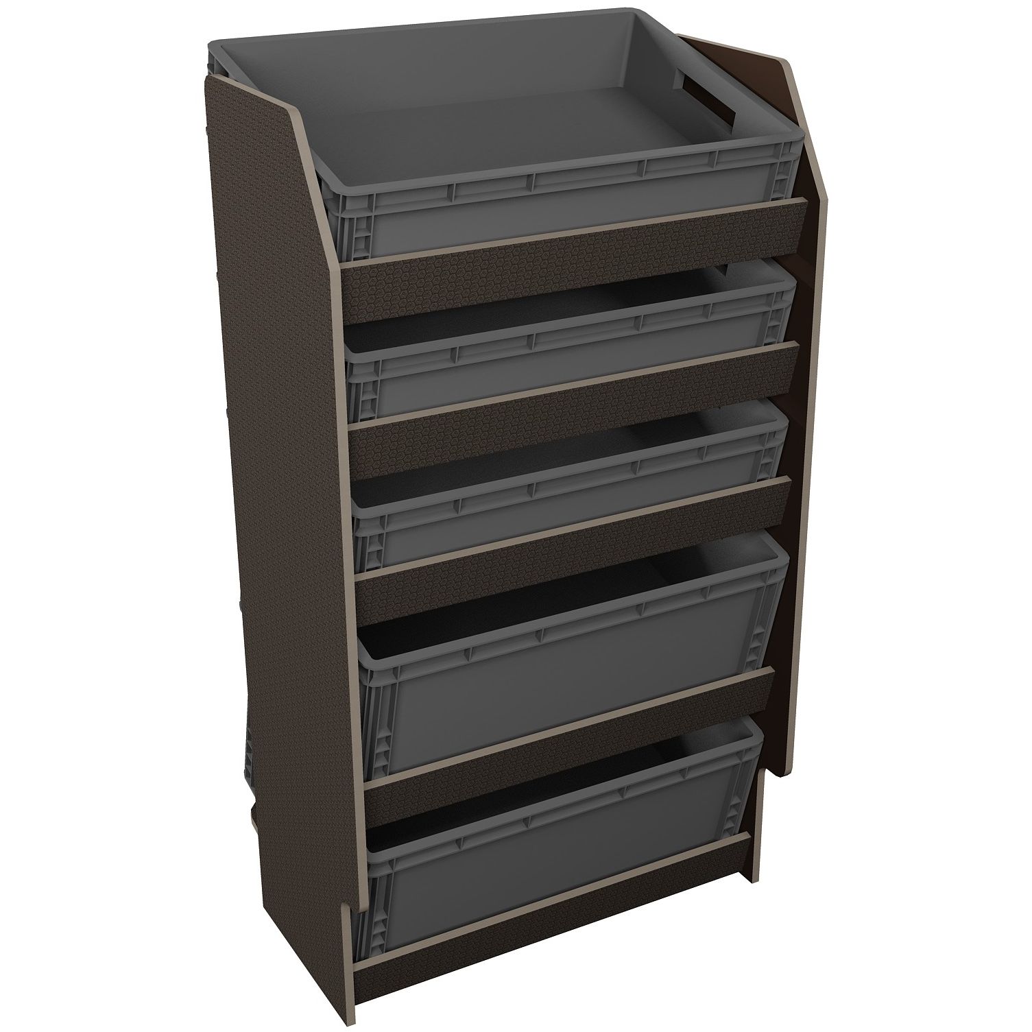 Fahrzeugregal für Euroboxen 600 x 400 mm, Typ 2, ohne Euroboxen