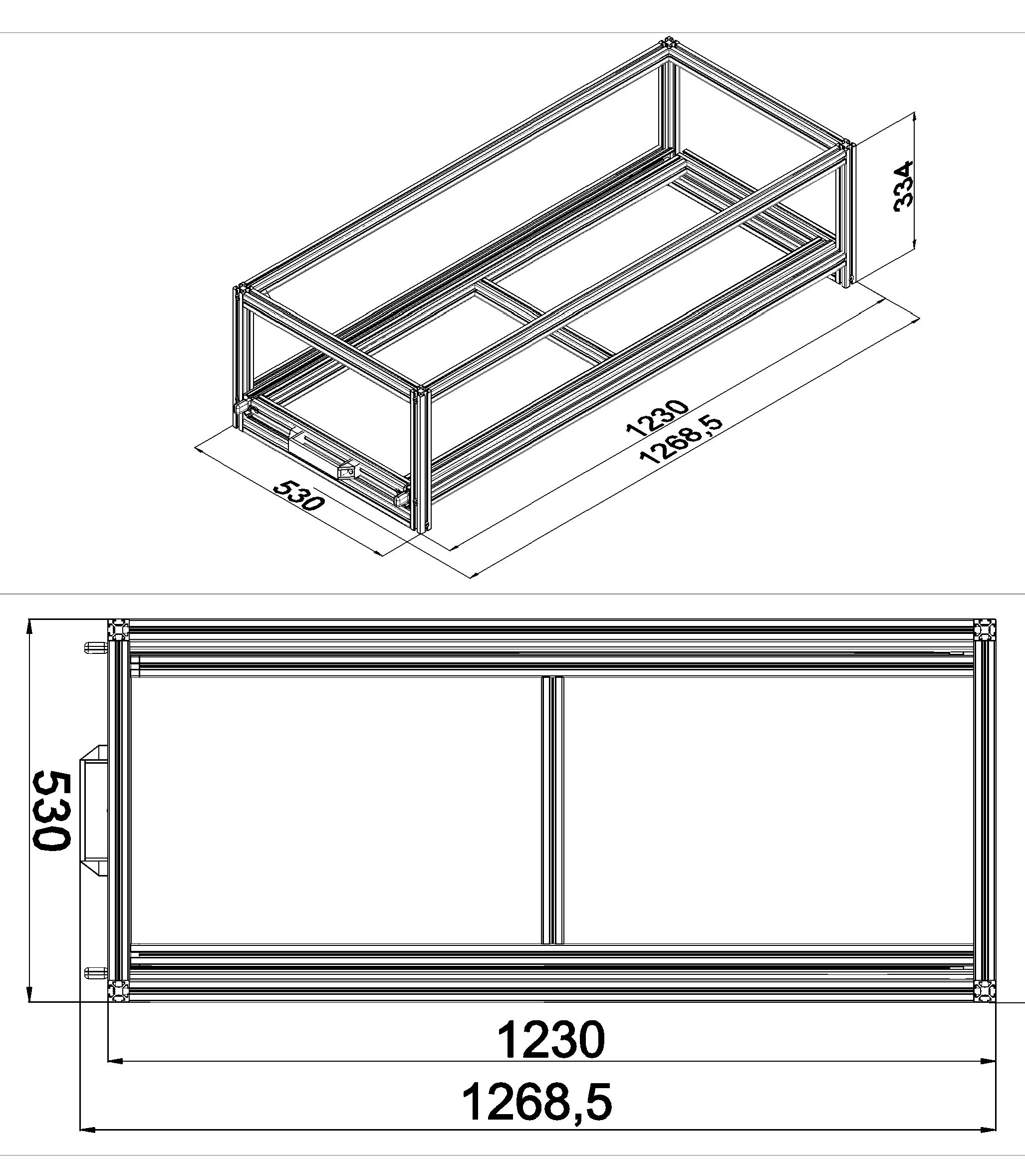 Heckauszug Euroboxen für Camper, Caravan, Wohnmobil & Nutzfahrzeuge, 70 kg Tragkraft, Typ 12, ohne Euroboxen