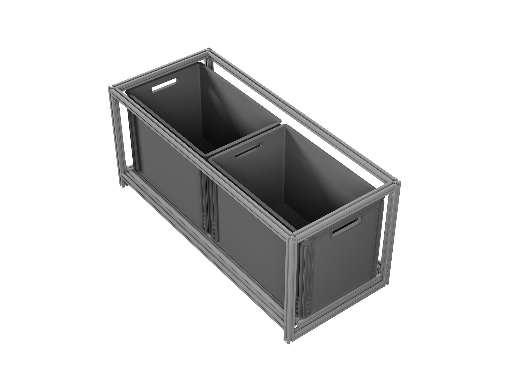 Heckauszug Euroboxen für Camper, Caravan, Wohnmobil & Nutzfahrzeuge, 220 kg Tragkraft, Typ 14, ohne Euroboxen
