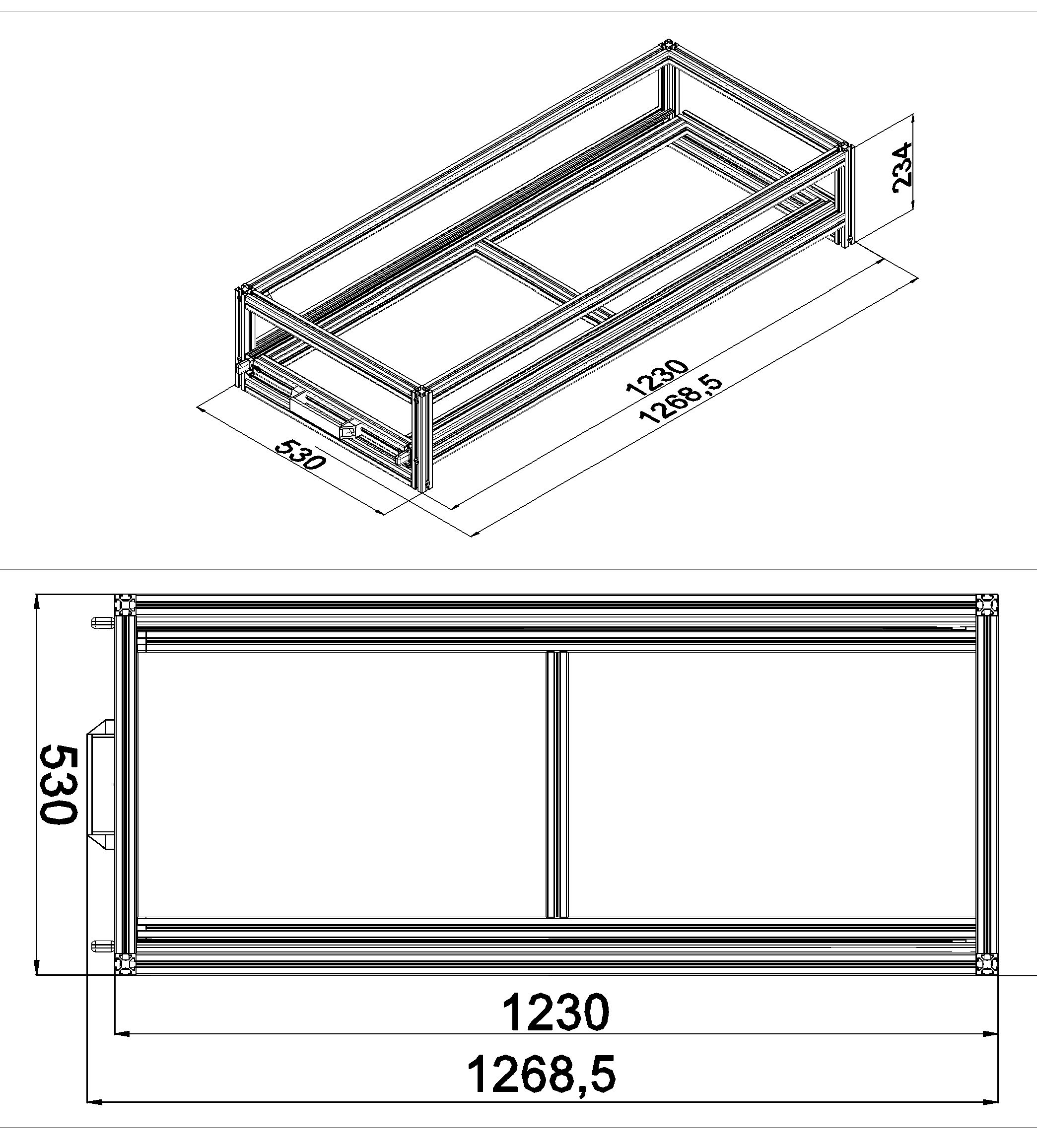 Heckauszug Euroboxen für Camper, Caravan, Wohnmobil & Nutzfahrzeuge, 220 kg Tragkraft, Typ 11, ohne Euroboxen