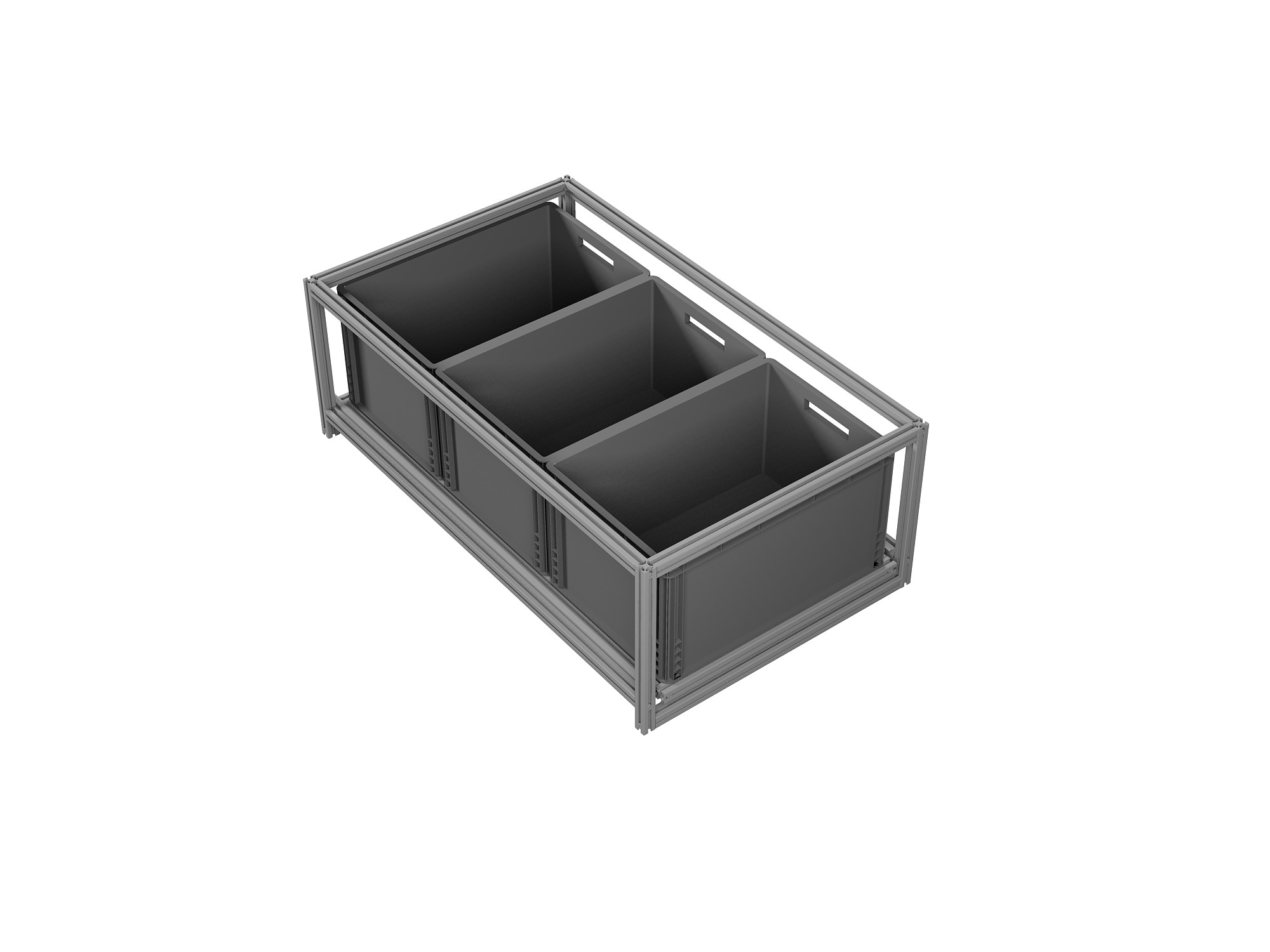 Heckauszug 600 x 1200 mm Euroboxen für Camper, Caravan, Wohnmobil & Nutzfahrzeuge, 70 kg Tragkraft, Typ 43, ohne Euroboxen