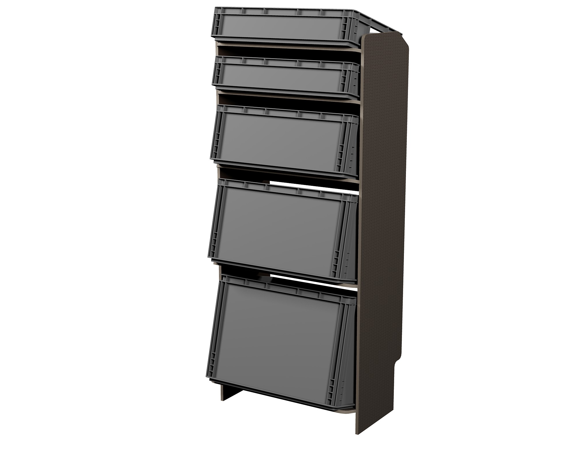 Fahrzeugregal für Euroboxen 600 x 400 mm, Typ 4, ohne Euroboxen