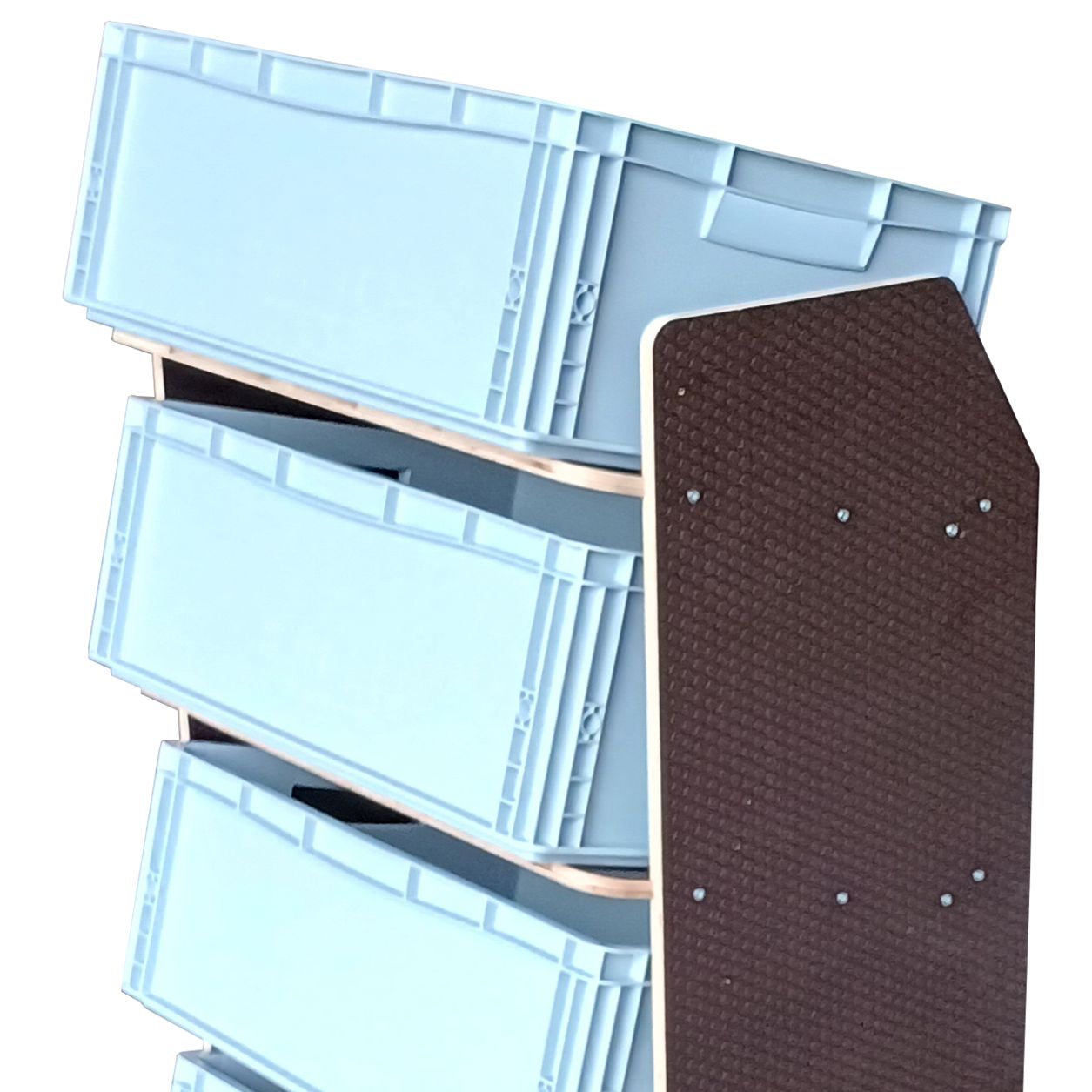 Fahrzeugregal für Euroboxen 600 x 400 mm, Typ 4, mit Euroboxen