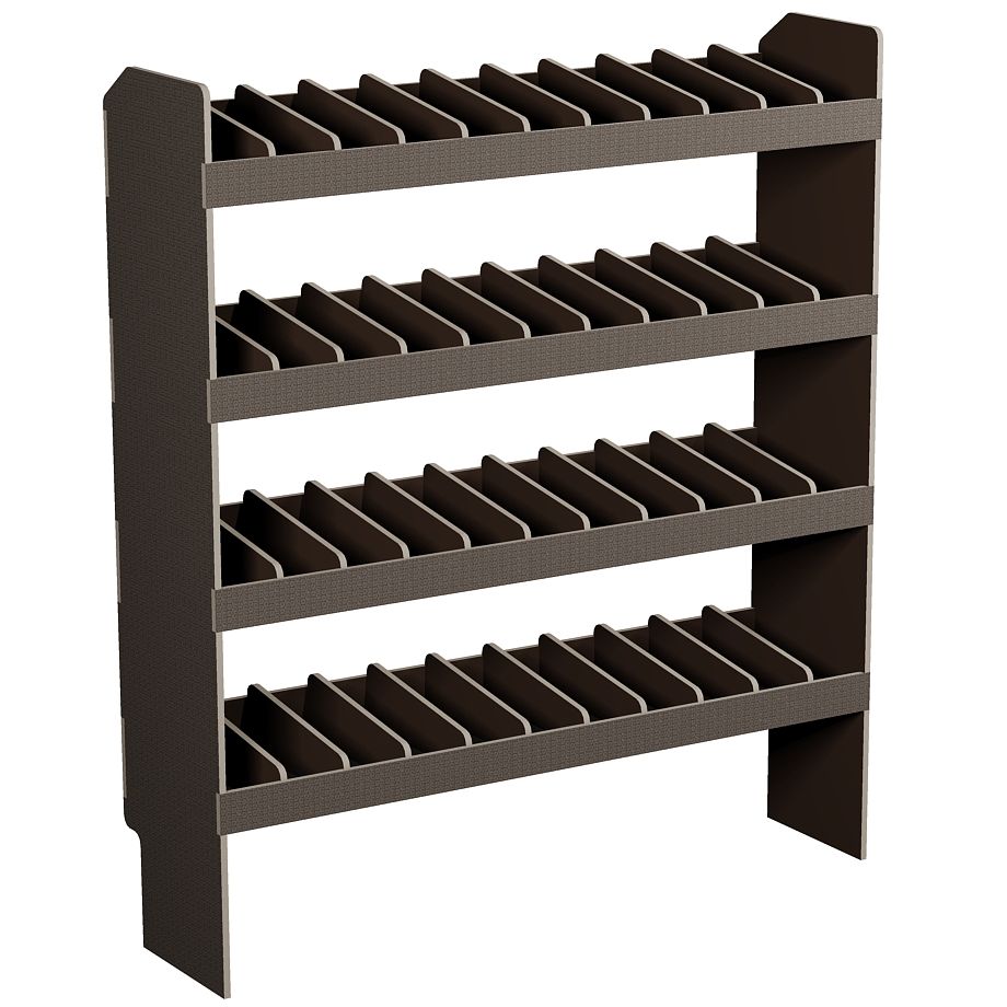 Fahrzeugregal 1450 x 1490 x 350 mm, für Einstecktrennwände, 460 mm Bodenfreiheit