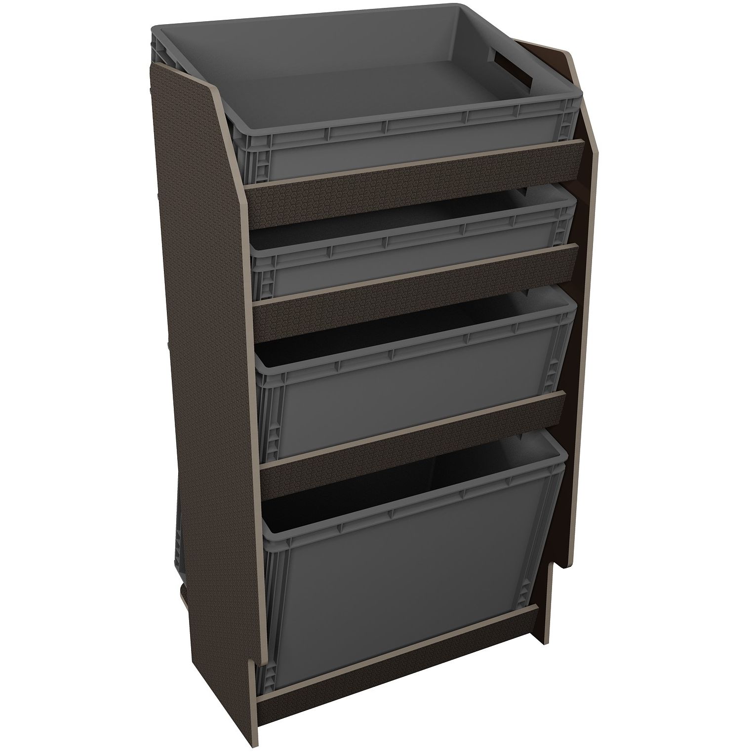 Fahrzeugregal für Euroboxen 600 x 400 mm, Typ 5, ohne Euroboxen