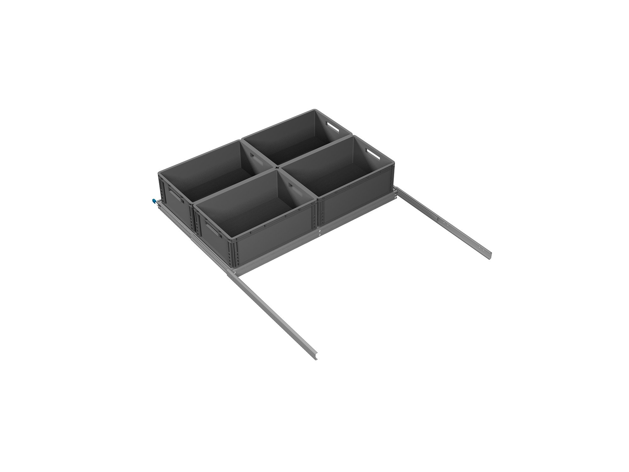 Heckauszug 1200 x 800 Euroboxen für Camper, Caravan, Wohnmobil & Nutzfahrzeuge, 70 kg Tragkraft