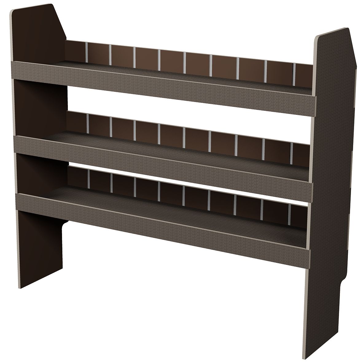 Fahrzeugregal 1450 x 1150 x 350 mm, für Einstecktrennwände, 340 mm Bodenfreiheit