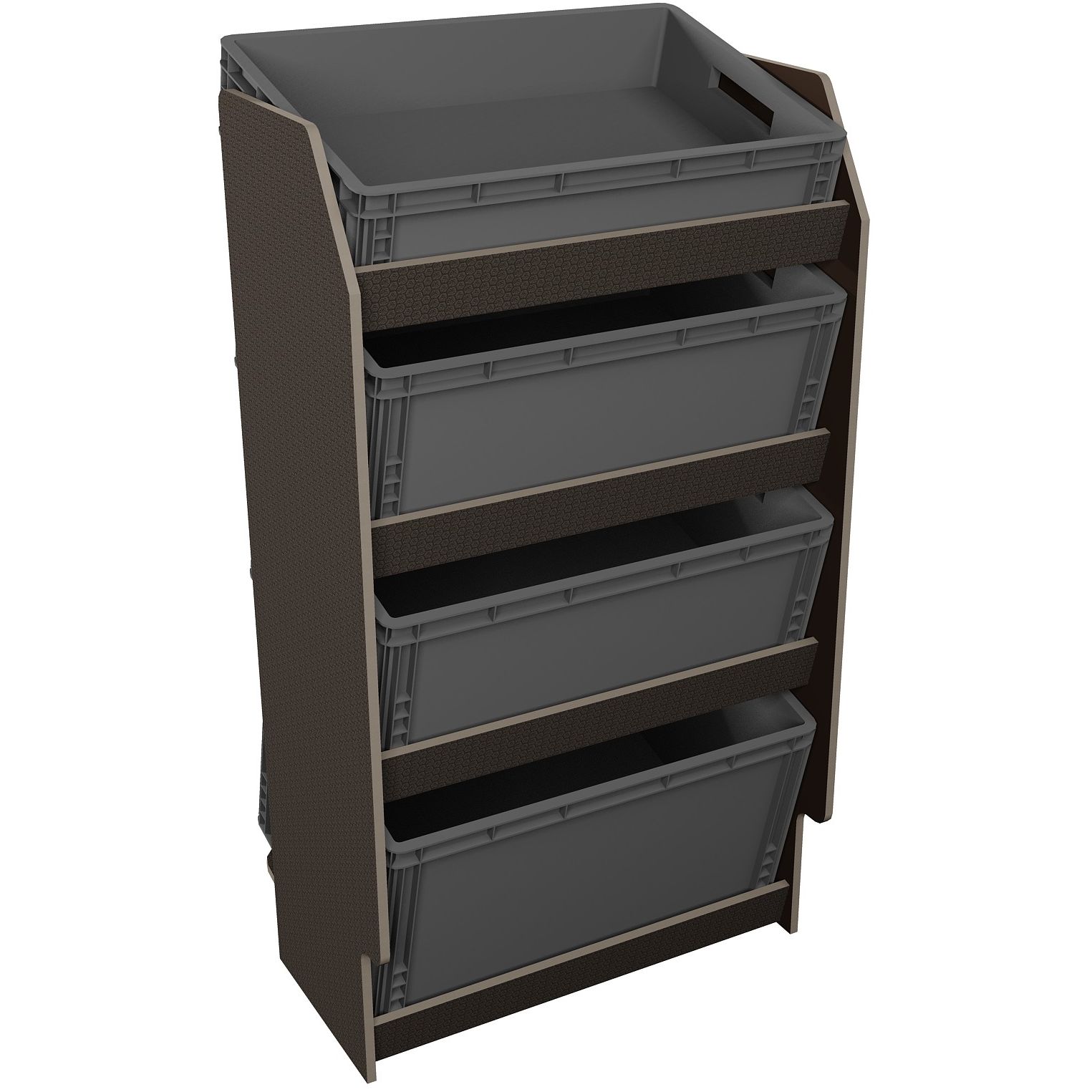 Fahrzeugregal für Euroboxen 600 x 400 mm, Typ 3, ohne Euroboxen