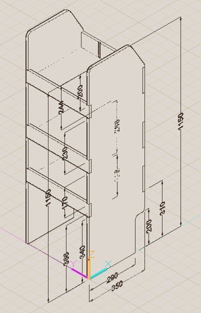 Fahrzeugregal 400 x 1150 x 350 mm, 340 mm Bodenfreiheit