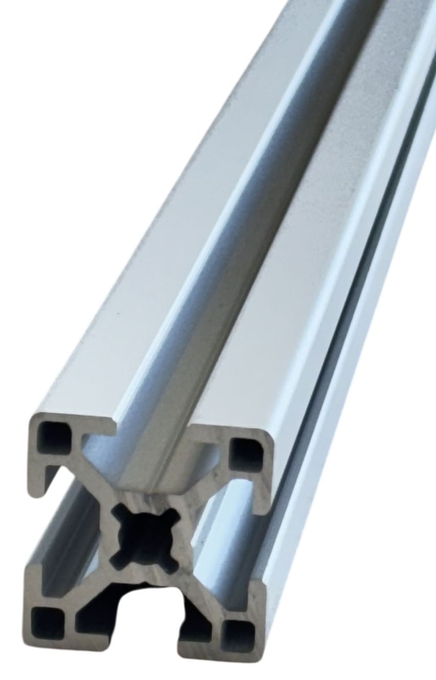 Aluprofil 30 x 30 mm, Nut 8, Typ B (Bosch-kompatibel), eloxiert, 2000 mm