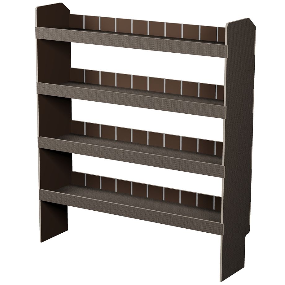 Fahrzeugregal 1450 x 1490 x 350 mm, für Einstecktrennwände, 460 mm Bodenfreiheit