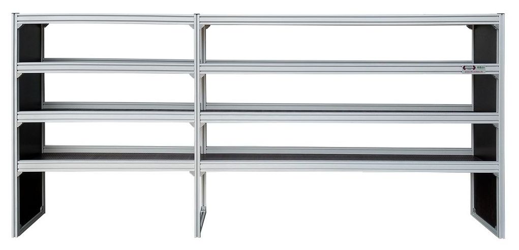 Alu-Fahrzeugregal 2835 x 1296 x 357 mm