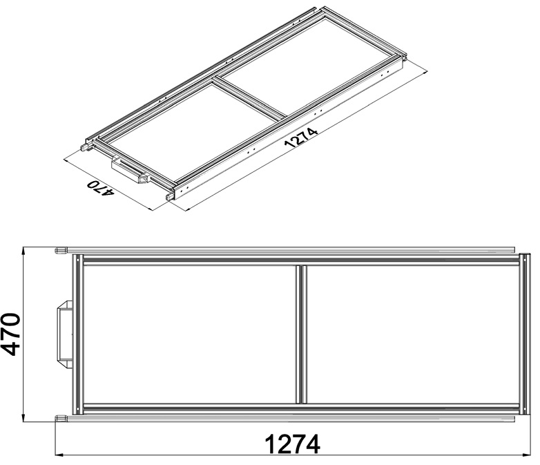 Heckauszug Euroboxen für Camper, Caravan, Wohnmobil & Nutzfahrzeuge, 70 kg Tragkraft