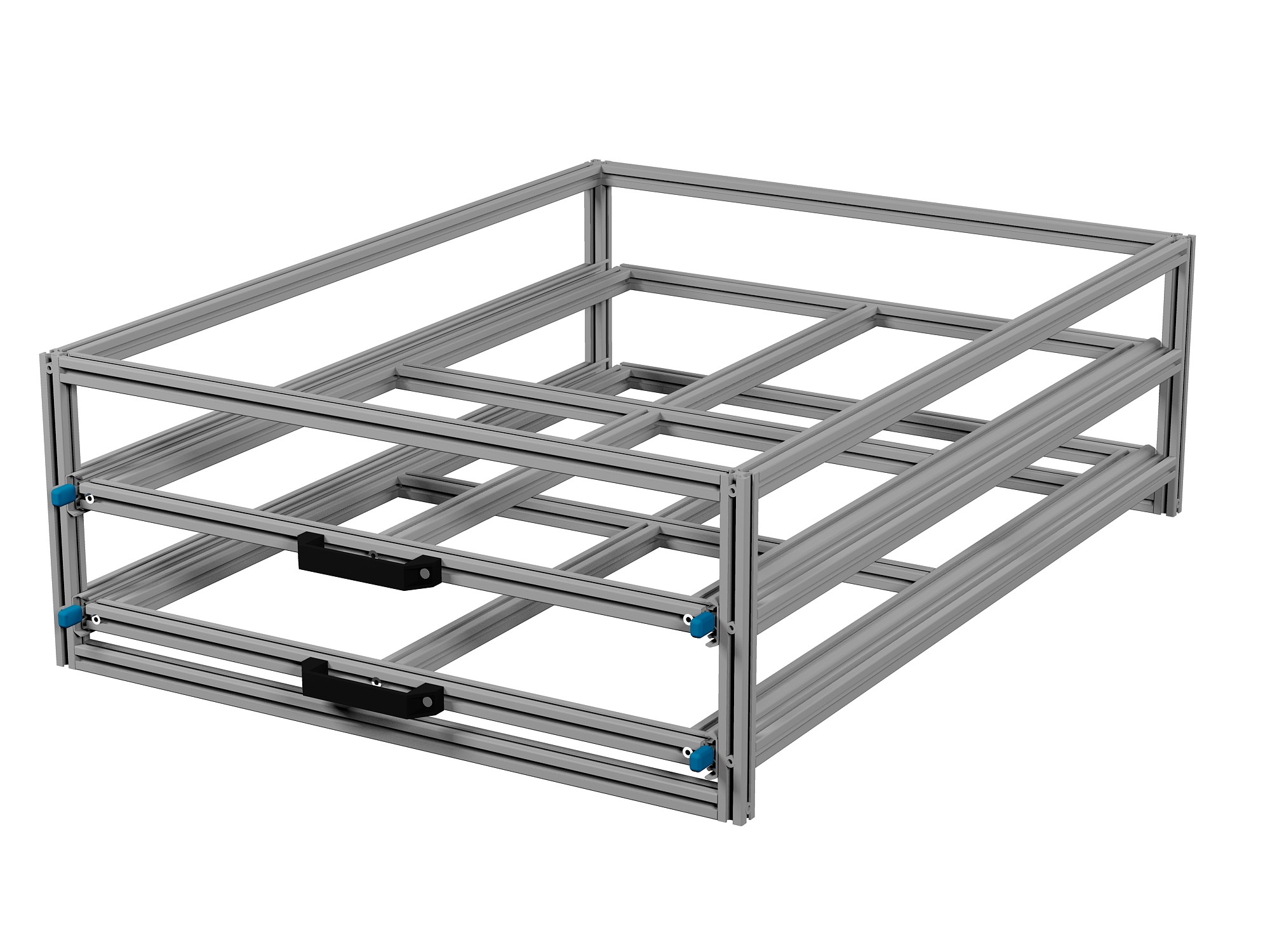 Heckauszug 800 x 1200 mm Euroboxen für Camper, Caravan, Wohnmobil & Nutzfahrzeuge, 220 kg Tragkraft, Typ 32, ohne Euroboxen