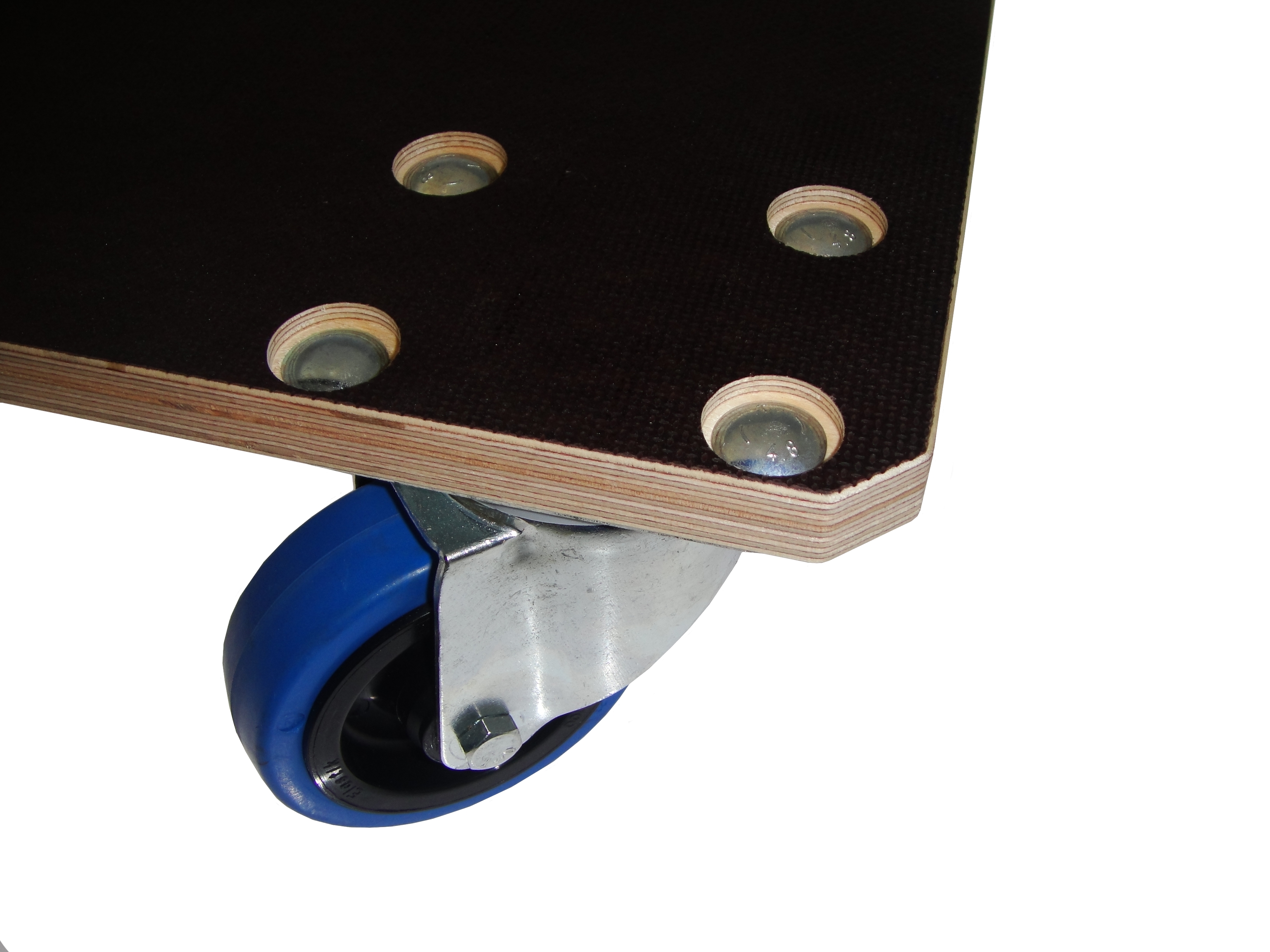 Rollbrett Schwerlast maxi, 800 x 575 mm, vier Lenkrollen ohne Stopp