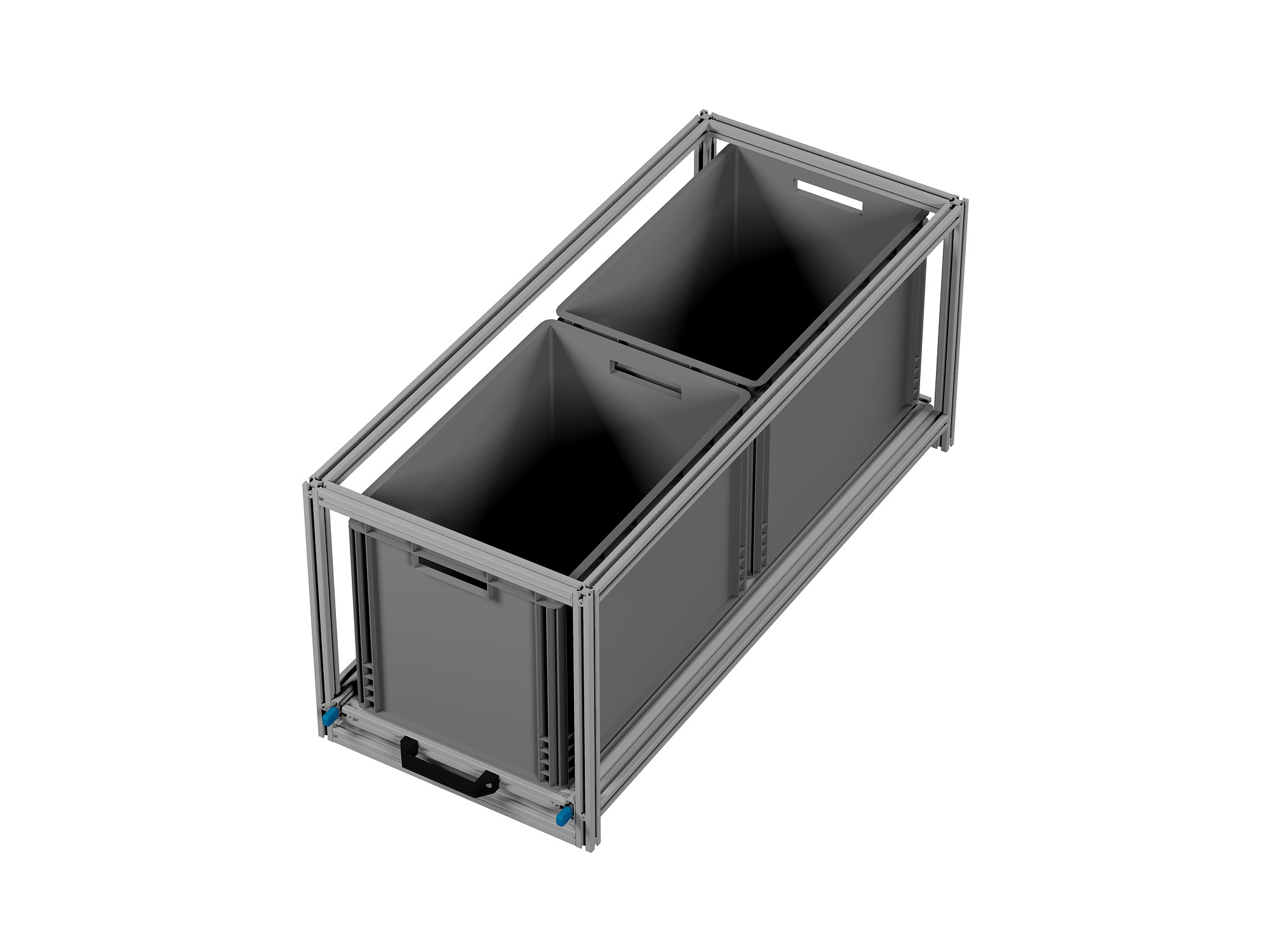 Heckauszug Euroboxen für Camper, Caravan, Wohnmobil & Nutzfahrzeuge, 70 kg Tragkraft, Typ 14, ohne Euroboxen
