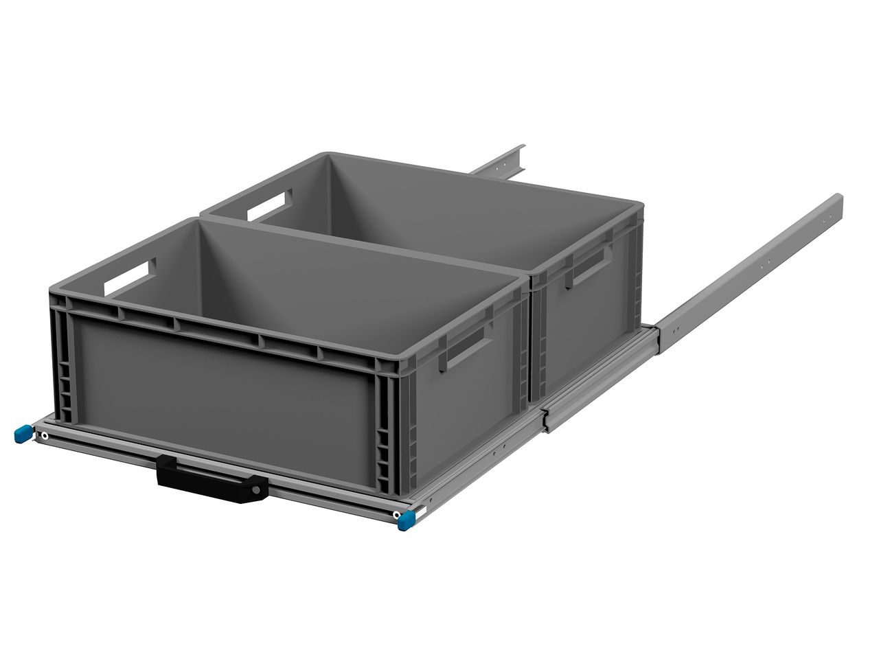 Heckauszug 600 x 800 mm Euroboxen für Camper, Caravan, Wohnmobil & Nutzfahrzeuge, 220 kg Tragkraft