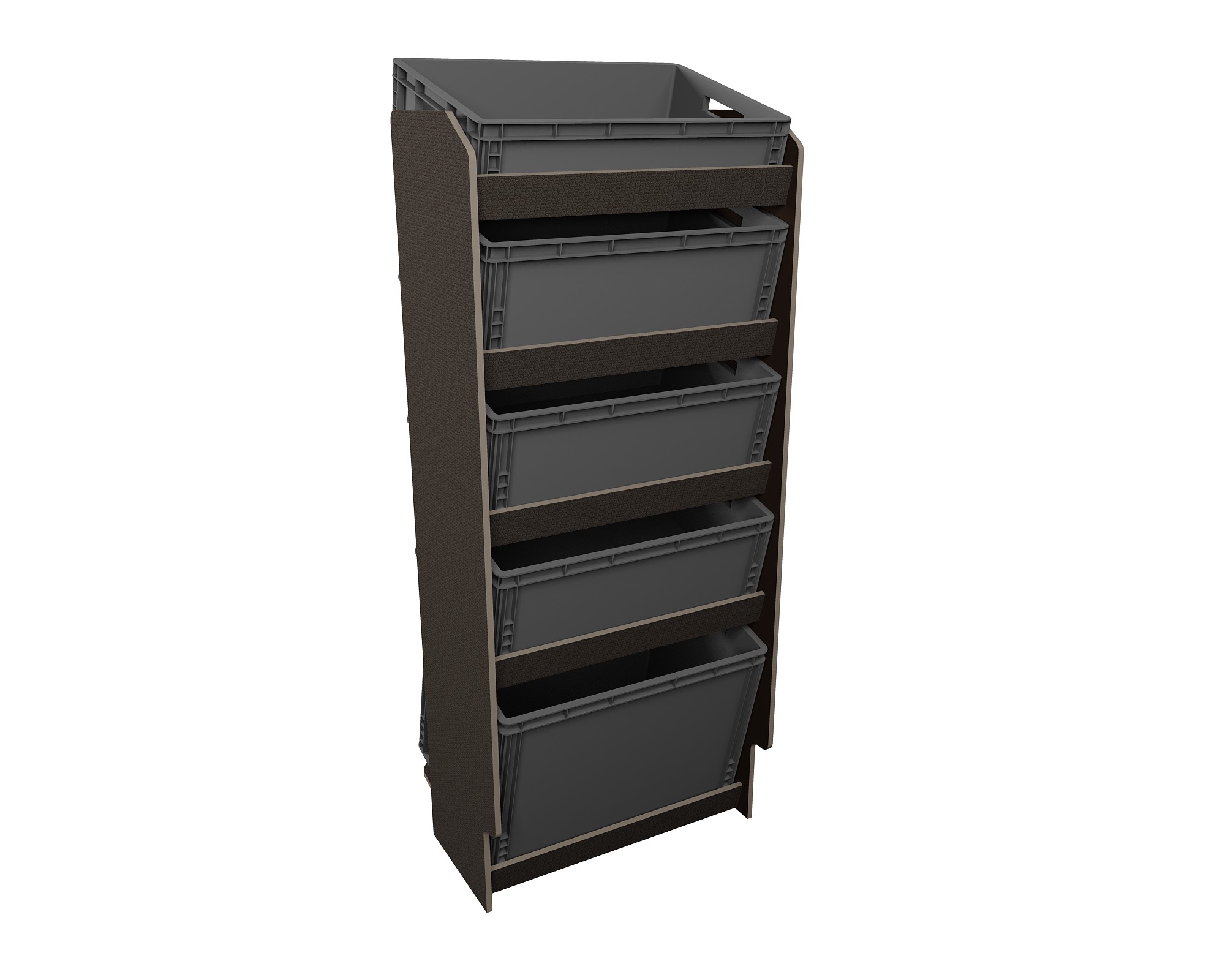 Fahrzeugregal für Euroboxen 600 x 400 mm, Typ 3, mit Euroboxen