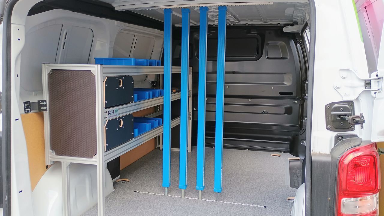 Airlineschiene allsafe Standard mit Flansch, 471 mm