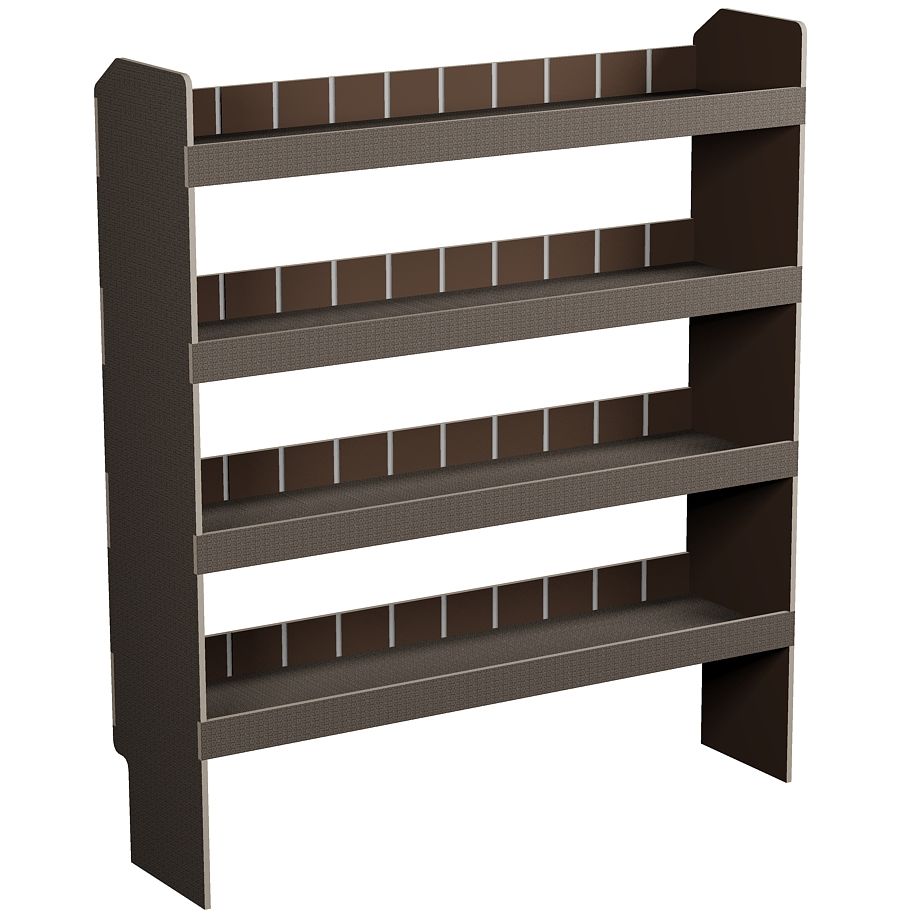 Fahrzeugregal 1300 x 1490 x 350 mm, für Einstecktrennwände, 460 mm Bodenfreiheit