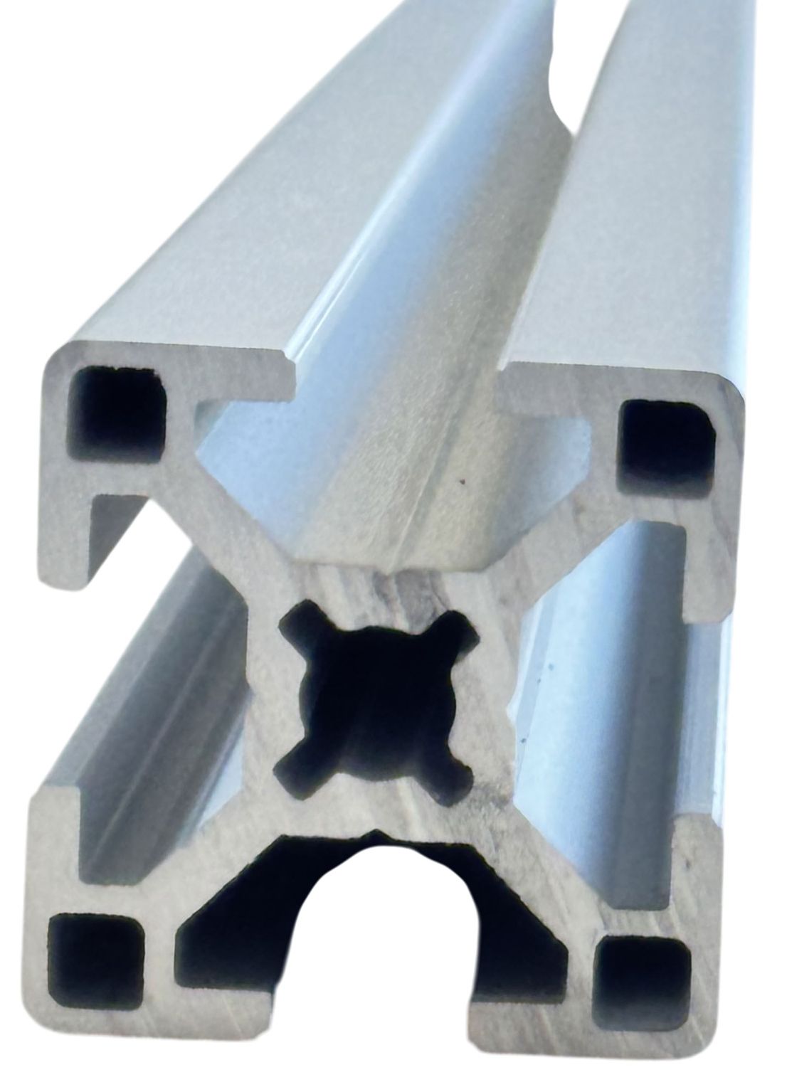 Aluprofil 30 x 30 mm, Nut 8, Typ B (Bosch-kompatibel), eloxiert, 2000 mm