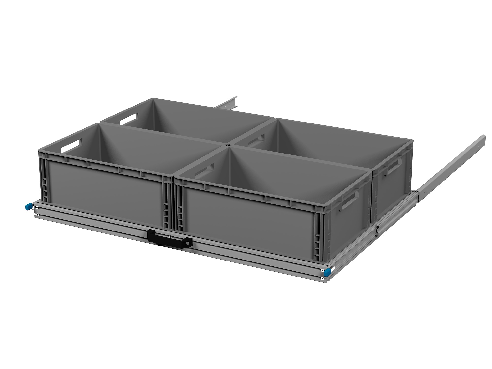 Heckauszug 1200 x 800 Euroboxen für Camper, Caravan, Wohnmobil & Nutzfahrzeuge, 70 kg Tragkraft
