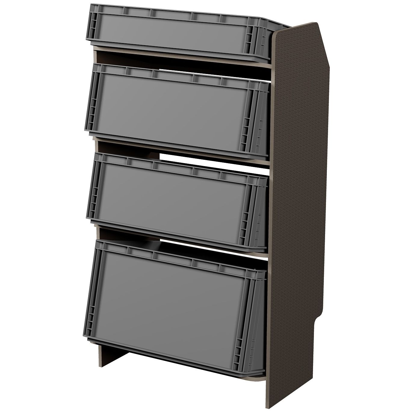 Fahrzeugregal für Euroboxen 600 x 400 mm, Typ 3, ohne Euroboxen