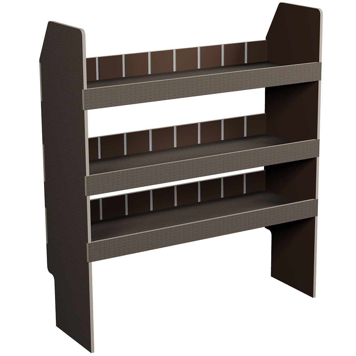 Fahrzeugregal 1000 x 1150 x 350 mm, für Einstecktrennwände, 340 mm Bodenfreiheit