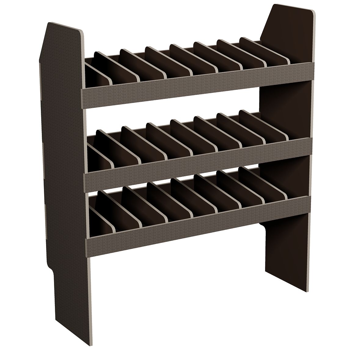 Fahrzeugregal 1000 x 1150 x 350 mm, für Einstecktrennwände, 340 mm Bodenfreiheit