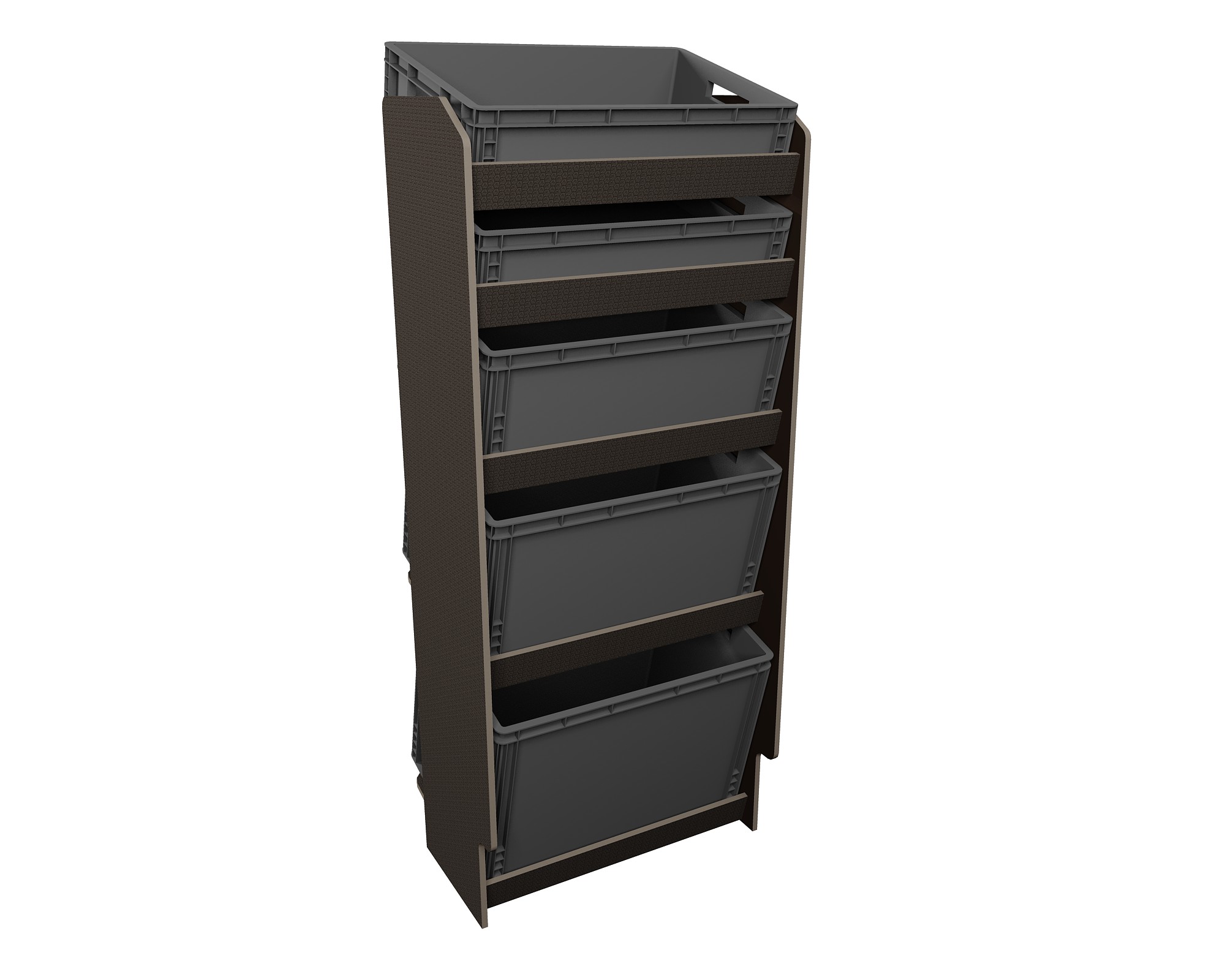 Fahrzeugregal für Euroboxen 600 x 400 mm, Typ 4, mit Euroboxen