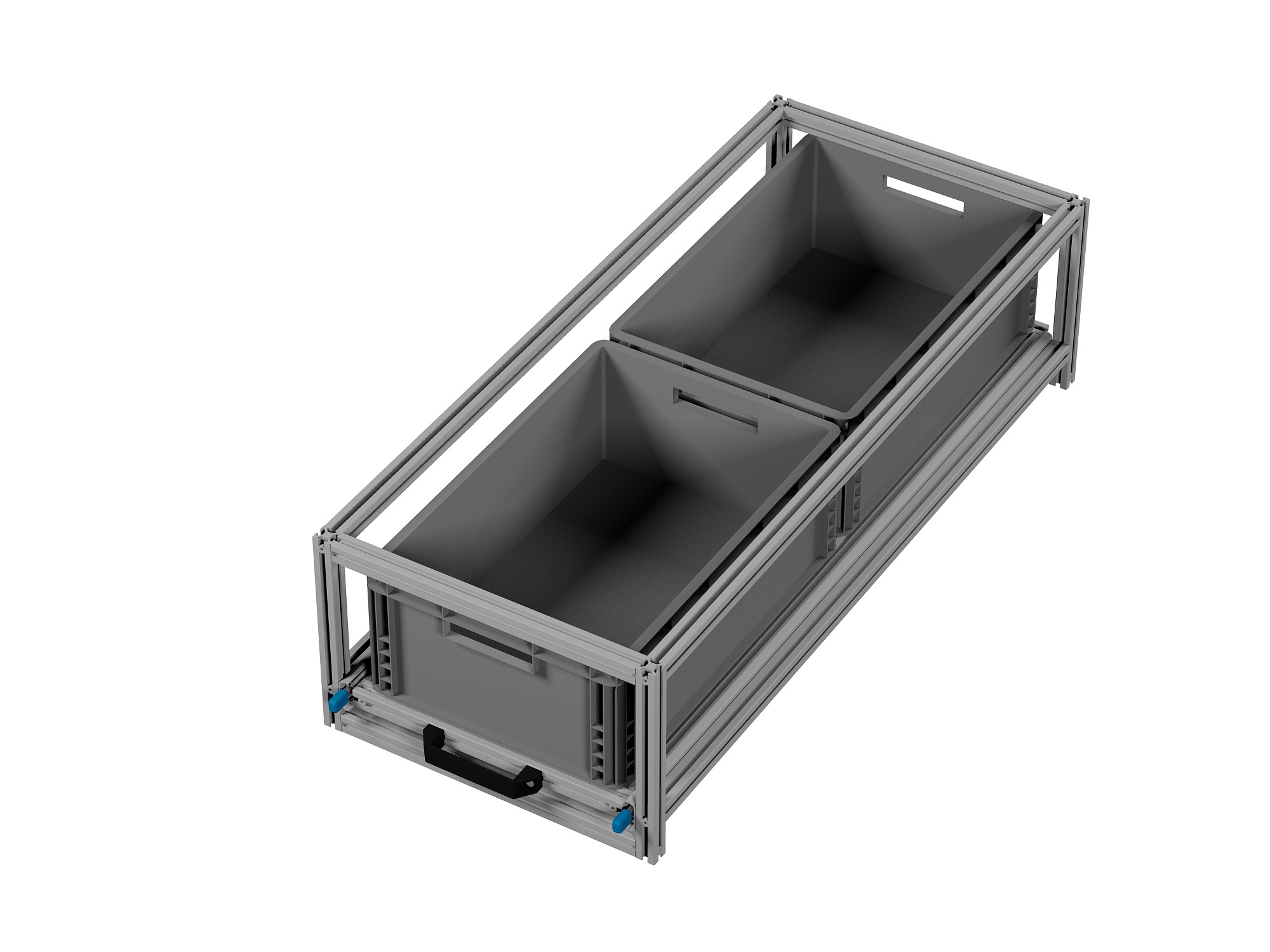 Heckauszug Euroboxen für Camper, Caravan, Wohnmobil & Nutzfahrzeuge, 220 kg Tragkraft, Typ 12, ohne Euroboxen