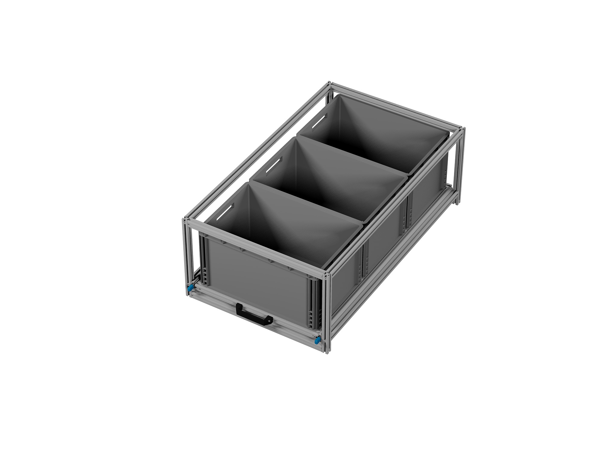 Heckauszug 600 x 1200 mm Euroboxen für Camper, Caravan, Wohnmobil & Nutzfahrzeuge, 70 kg Tragkraft, Typ 43, ohne Euroboxen