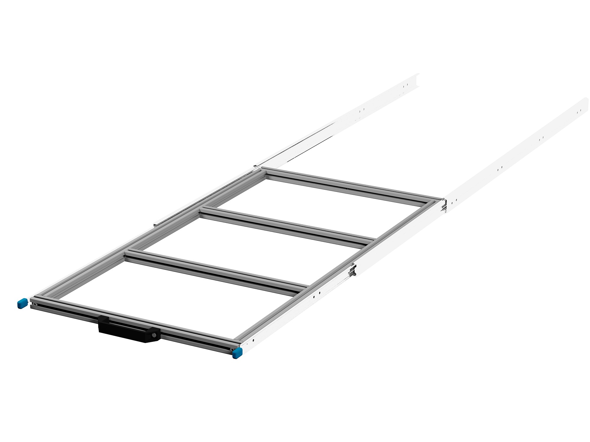 Heckauszug 600 x 1200 mm Euroboxen für Camper, Caravan, Wohnmobil & Nutzfahrzeuge, 70 kg Tragkraft