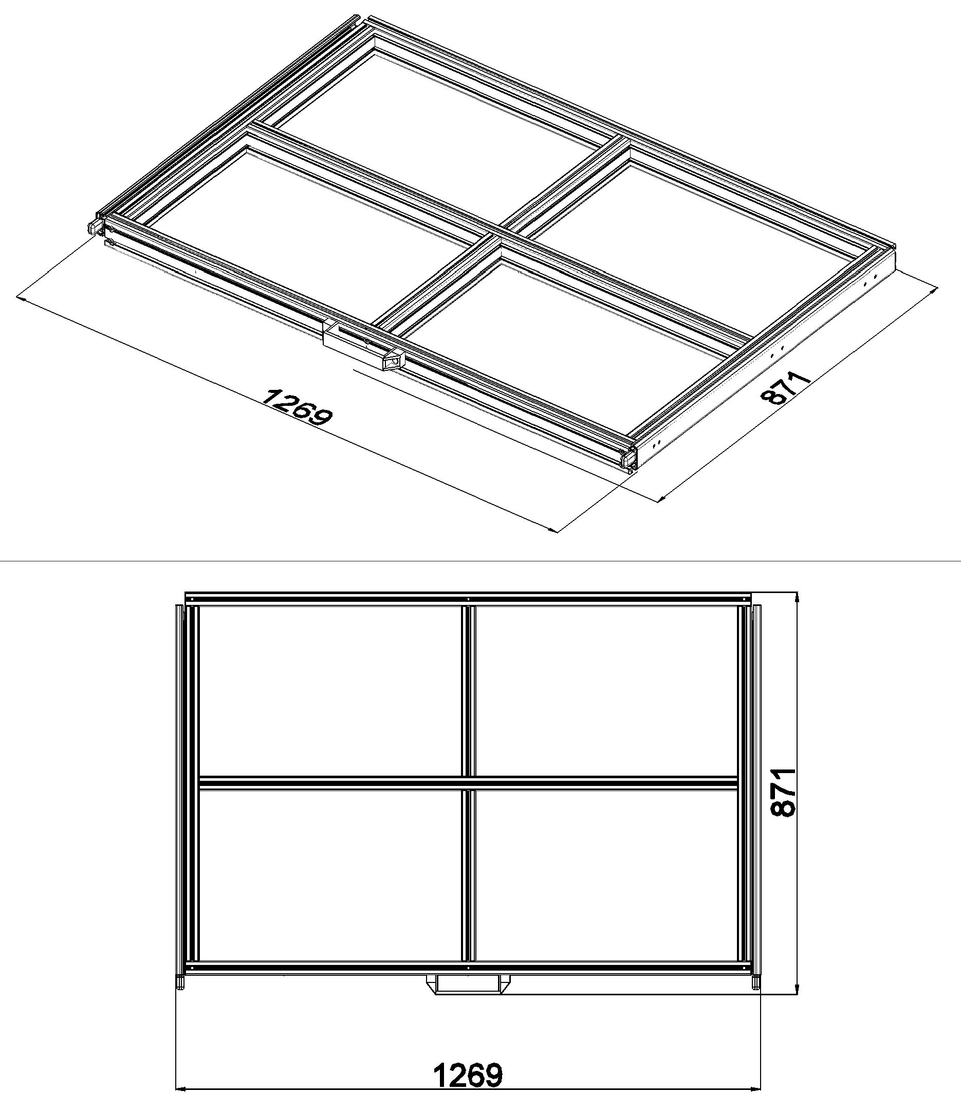 Heckauszug 1200 x 800 Euroboxen für Camper, Caravan, Wohnmobil & Nutzfahrzeuge, 220 kg Tragkraft
