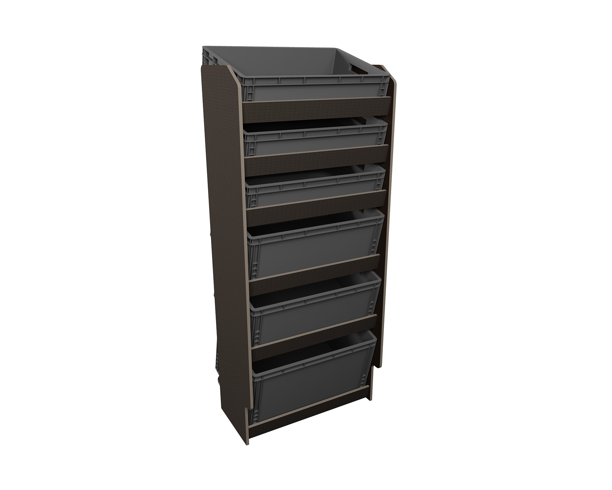 Fahrzeugregal für Euroboxen 600 x 400 mm, Typ 2, mit Euroboxen
