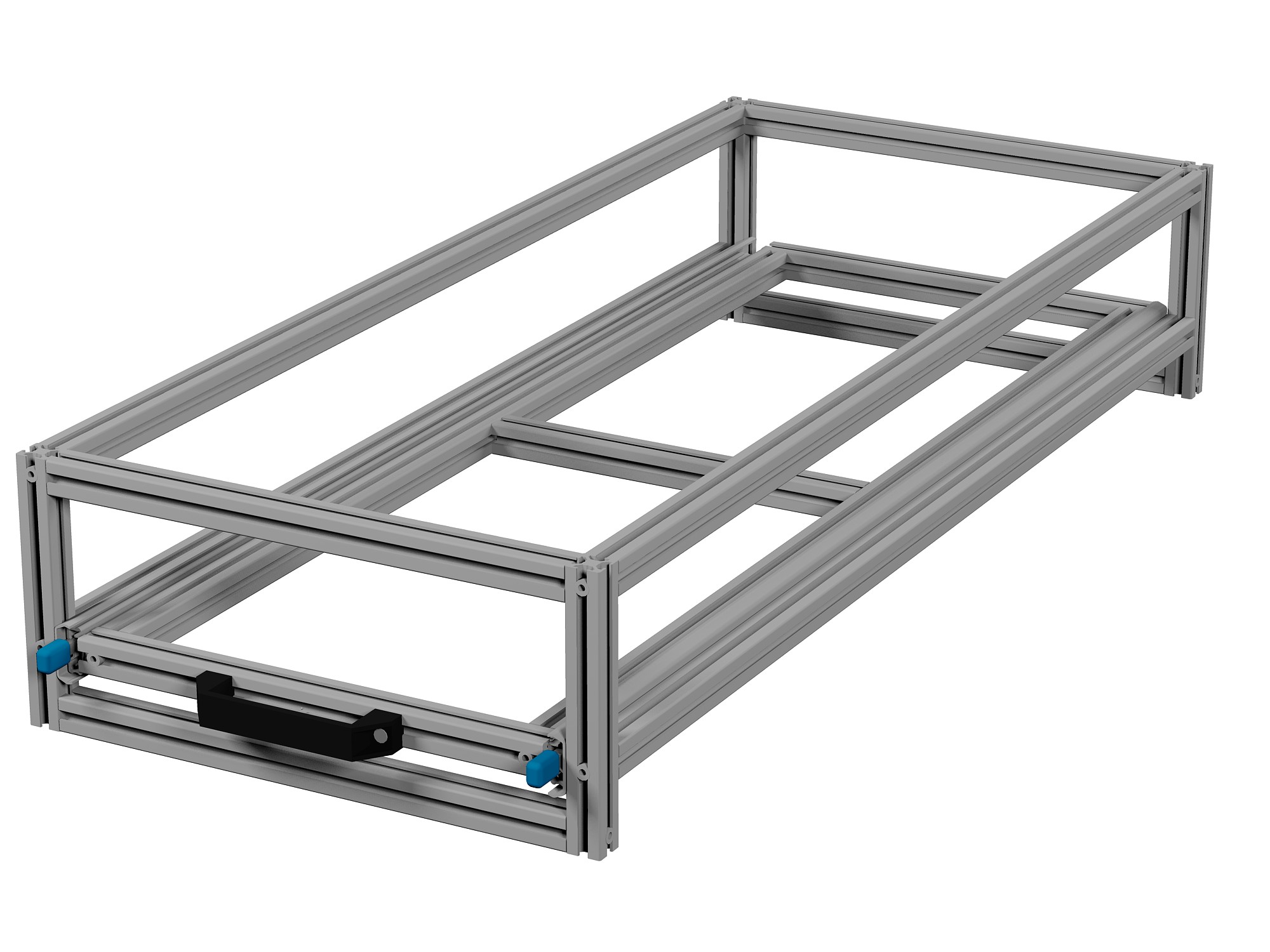 Heckauszug Euroboxen für Camper, Caravan, Wohnmobil & Nutzfahrzeuge, 70 kg Tragkraft, Typ 11, ohne Euroboxen