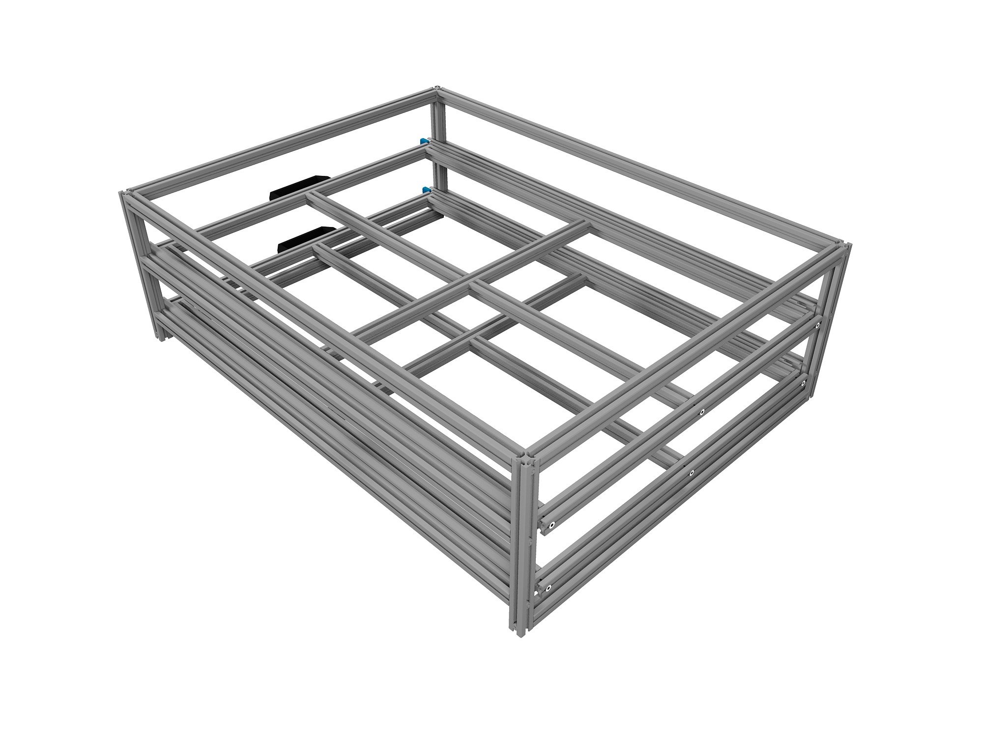 Heckauszug 800 x 1200 mm Euroboxen, 1-teilig, 2-stockig, für Camper, Caravan, Wohnmobil & Nutzfahrzeuge