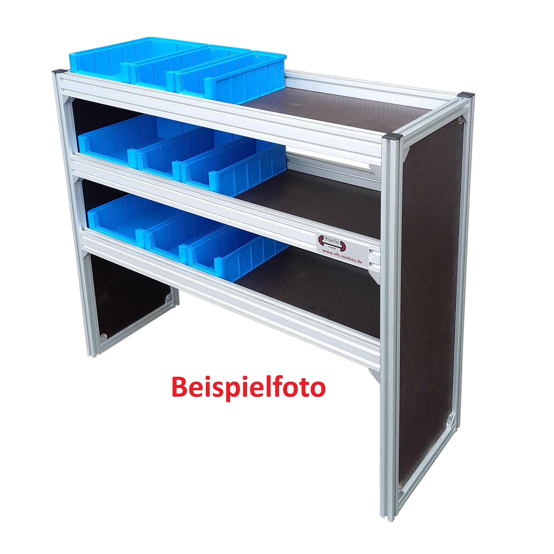 Alu-Fahrzeugregal 1300 x 920 x 357 mm