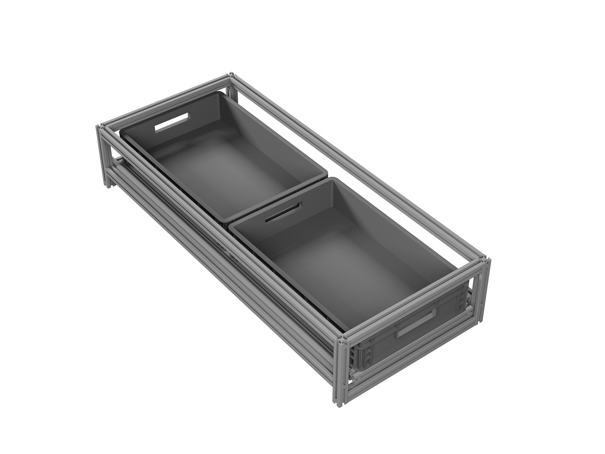Heckauszug Euroboxen für Camper, Caravan, Wohnmobil & Nutzfahrzeuge, 220 kg Tragkraft, Typ 11, ohne Euroboxen