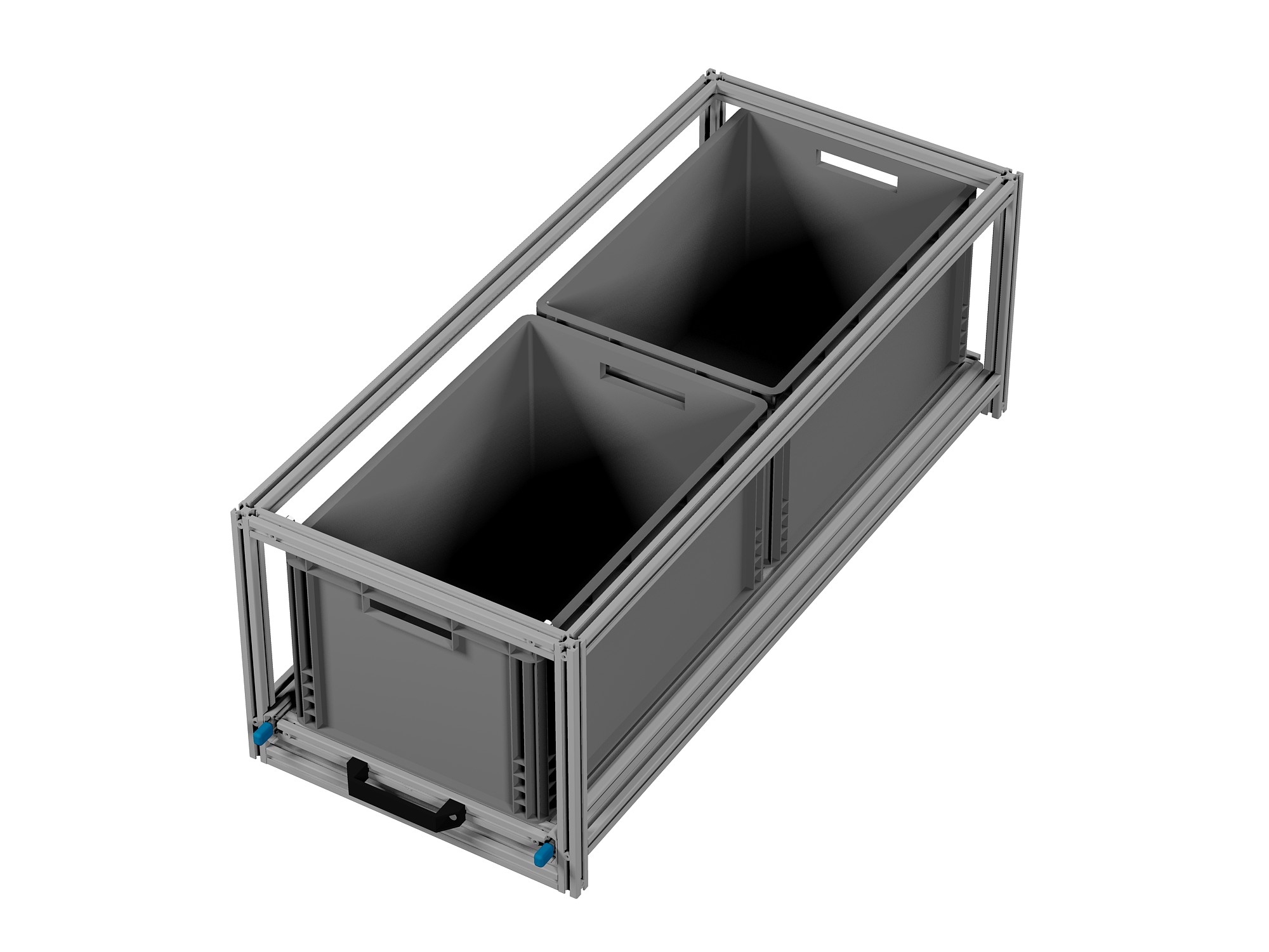Heckauszug Euroboxen für Camper, Caravan, Wohnmobil & Nutzfahrzeuge, 220 kg Tragkraft, Typ 13, ohne Euroboxen