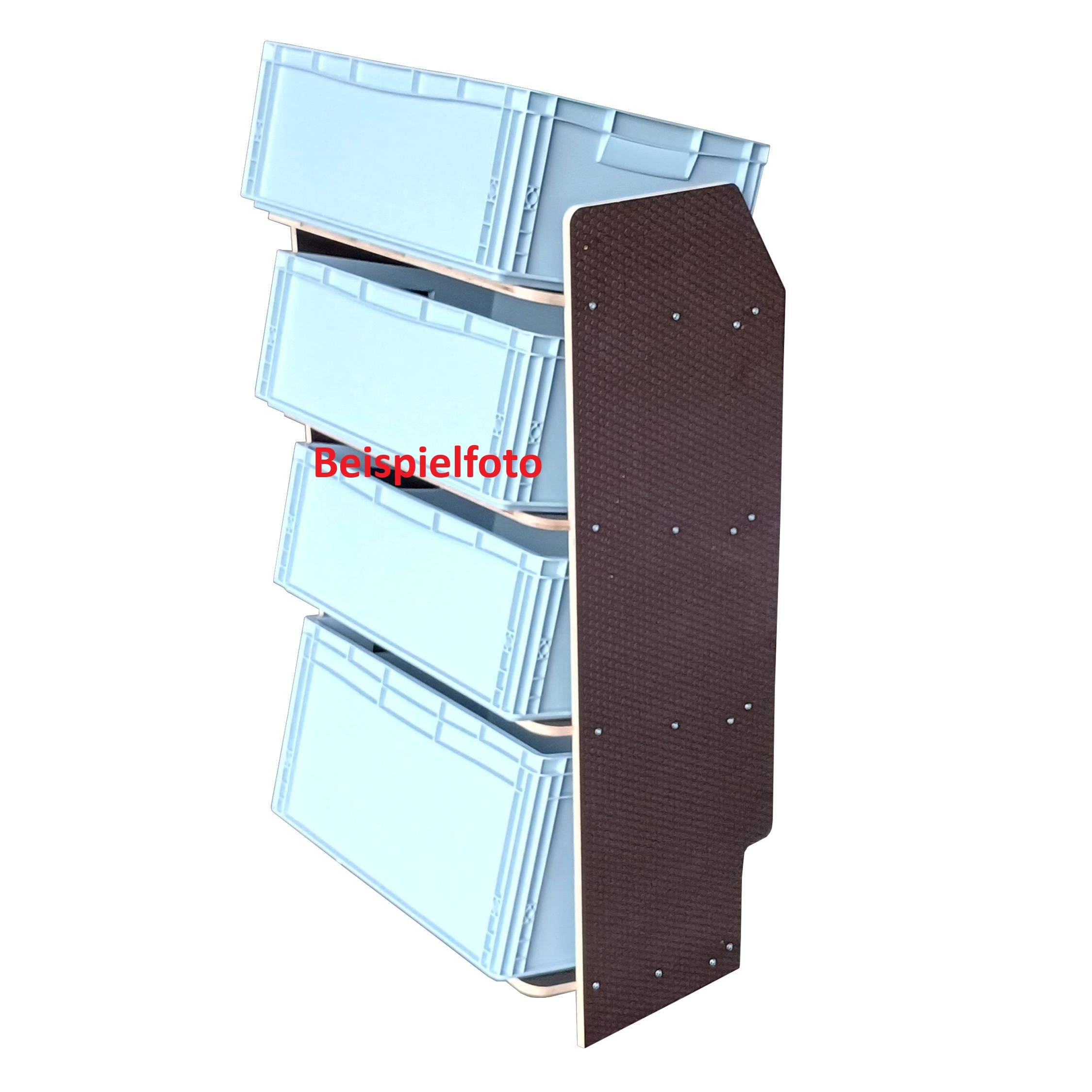 Fahrzeugregal für Euroboxen 600 x 400 mm, Typ 3, mit Euroboxen