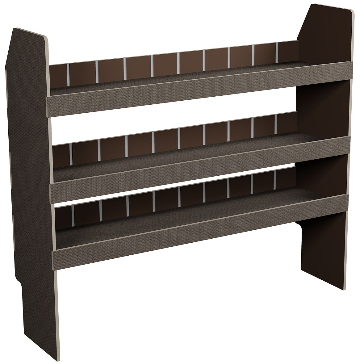 Fahrzeugregal 1450 x 1150 x 350 mm, für Einstecktrennwände, 340 mm Bodenfreiheit