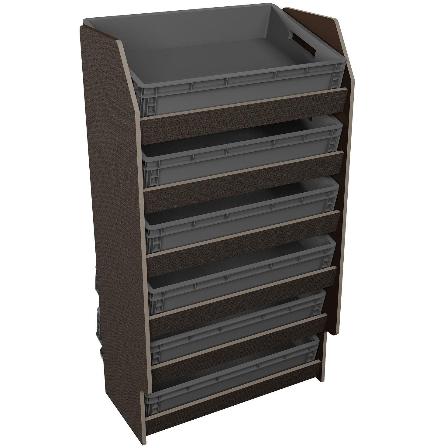 Fahrzeugregal für Euroboxen 600 x 400 mm, Typ 1, ohne Euroboxen